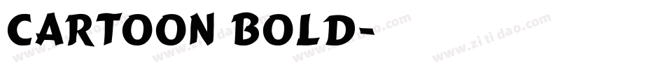 Cartoon Bold字体转换